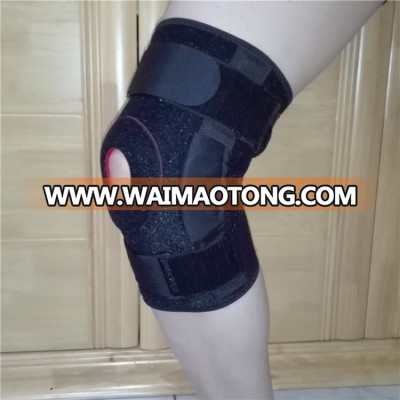 Protection Arthritis Sports Injury adjustable Dual ultra Disk Hinged knee Brace support with four straps